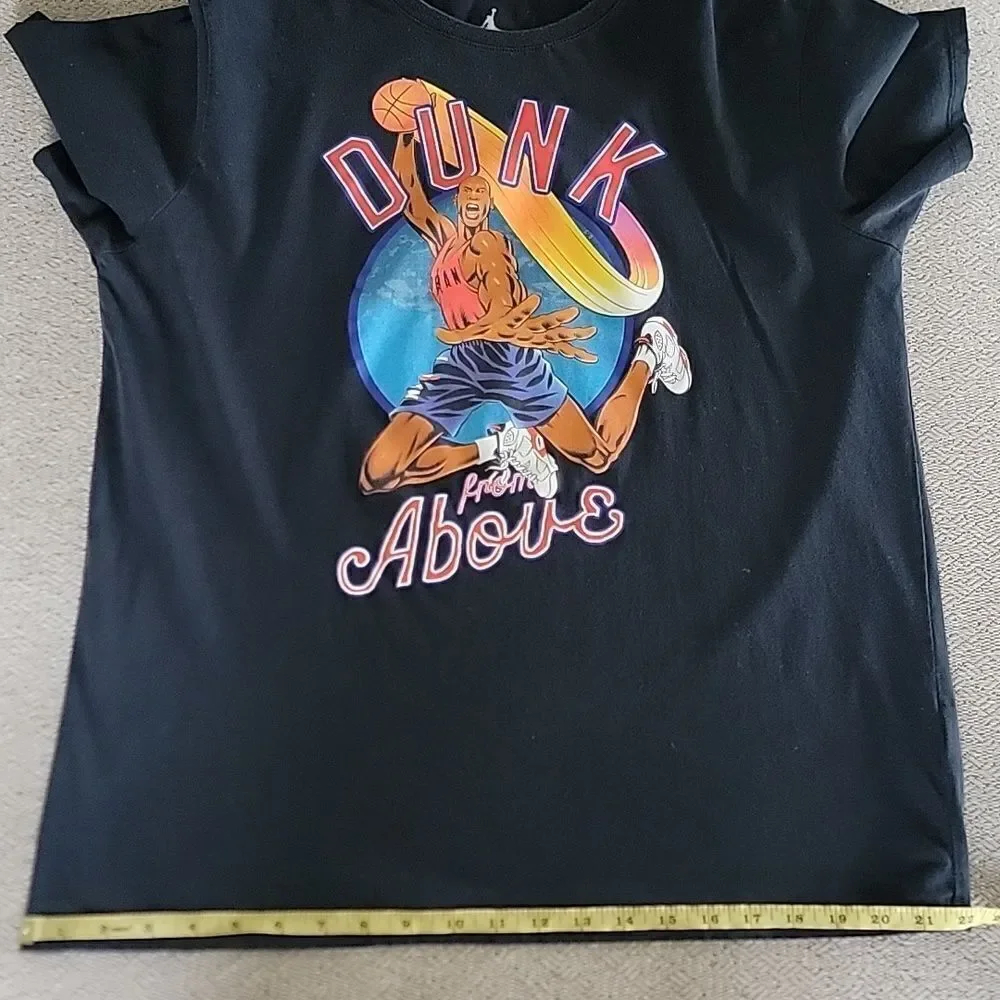 Nike Vintage Air Jordan Dunk From Above Black T-Shirt - Size XL